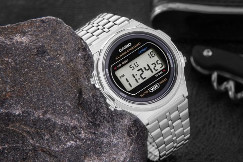 Zegarek Damski Casio Vintage A171WE-1AEF Cyfrowy Srebrny