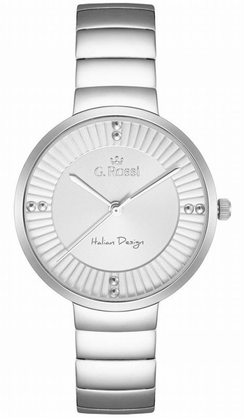 Zegarek Damski G.Rossi 12120B-3C1 Srebrny Klasyk