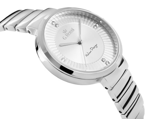 Zegarek Damski G.Rossi 12120B-3C1 Srebrny Klasyk