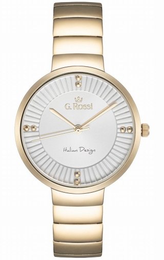 Zegarek Damski G.Rossi 12120B-3D1 Złoty z Bransoletą
