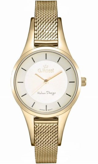 Zegarek Damski G.Rossi 8154B-3D1 Złoty na bransolecie mesh