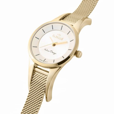 Zegarek Damski G.Rossi 8154B-3D1 Złoty na bransolecie mesh