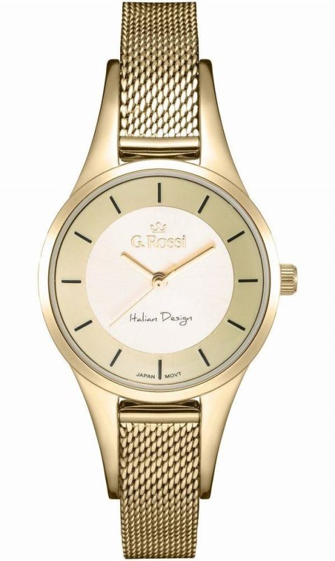 Zegarek Damski G.Rossi 8154B-4D1 Złoty Miyota Citizen