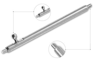 Teleskop stalowy do smartwatcha 20 mm TS20