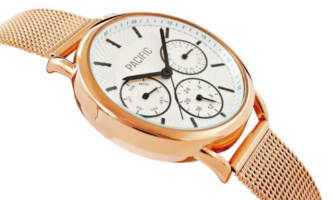 Zegarek damski Pacific Chronograf X6180-4 różowe złoto