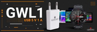 Ładowarka sieciowa USB Giewont GWL1 5V 1A do smartwatchy
