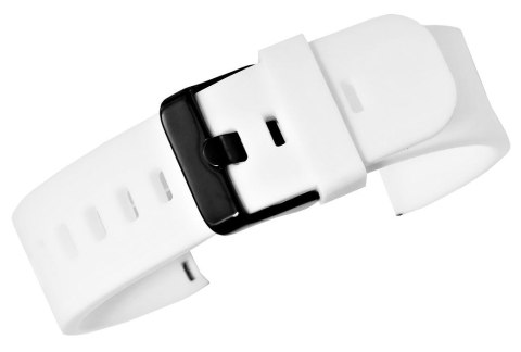 Pasek Silikonowy do Smartwatcha 20mm Biało-Czarny U15