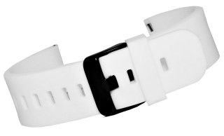 Pasek Silikonowy do Smartwatcha 20mm Biało-Czarny U15