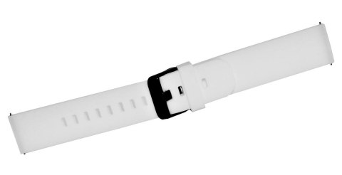 Pasek Silikonowy do Smartwatcha 20mm Biało-Czarny U15