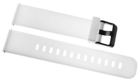 Pasek Silikonowy do Smartwatcha 20mm Biało-Czarny U15