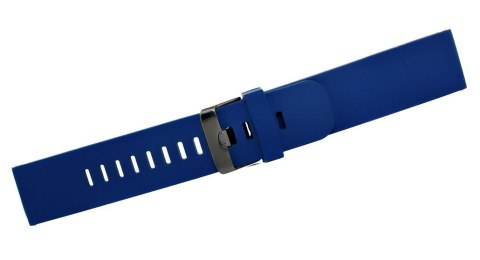 Pasek silikonowy U15-22-2 Granatowy z czarną klamrą 22mm