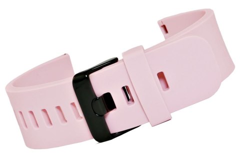 Pasek Silikonowy Różowo-Czarny 20mm U15-20-9