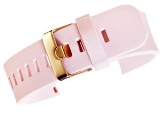 Pasek Silikonowy do Smartwatcha Różowy Złoty 20mm
