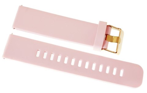Pasek Silikonowy do Smartwatcha Różowy Złoty 22mm