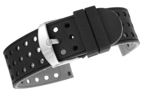 Pasek silikonowy do smartwatcha szary 22 mm