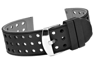 Pasek silikonowy do smartwatcha szary 22 mm