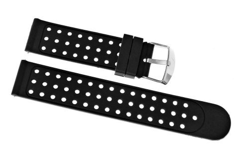 Pasek silikonowy do smartwatcha szary 22 mm