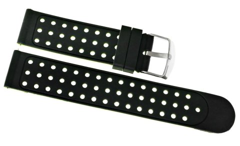 Pasek silikonowy zielony do zegarka 20 mm