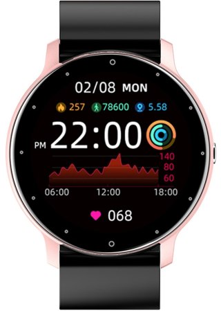 Smartwatch Damski Gravity GT1-2 Różowe Złoto/Czarny