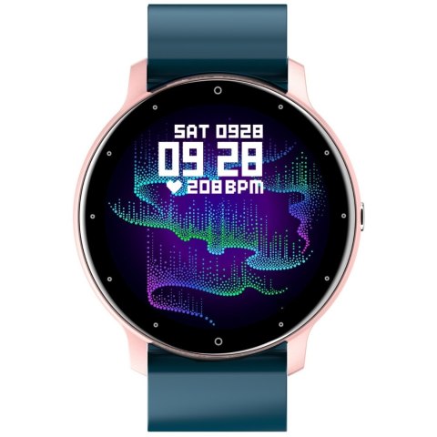 Smartwatch Damski Gravity GT1-4 Różowe Złoto/Niebieski