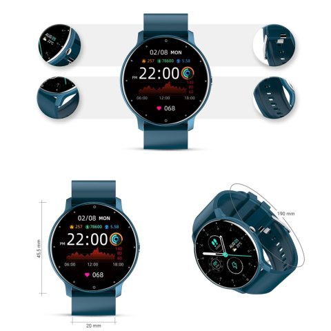 Smartwatch Damski Gravity GT1-5 Niebieski