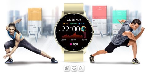 Smartwatch Damski Gravity GT1-6 Żółty