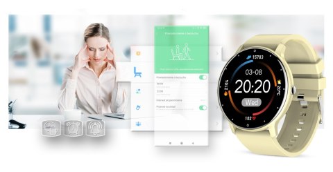 Smartwatch Damski Gravity GT1-6 Żółty