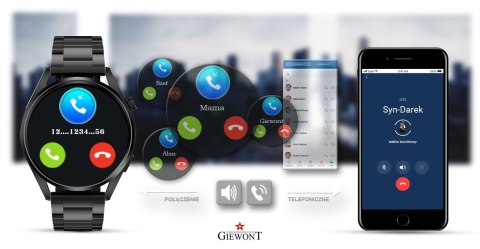 Smartwatch GIEWONT Vertex GW450-1 z Bransoletą i Paskiem