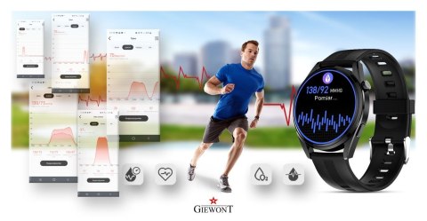 Smartwatch GIEWONT Vertex GW450-1 z Bransoletą i Paskiem