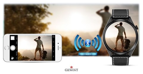 Smartwatch GIEWONT Vertex GW450-2 Czarny + Skórzany Pasek