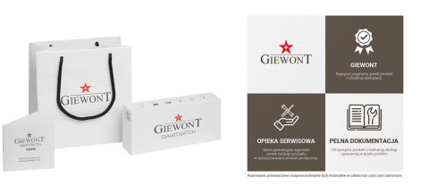 Smartwatch GIEWONT Vertex GW450-2 Czarny + Skórzany Pasek