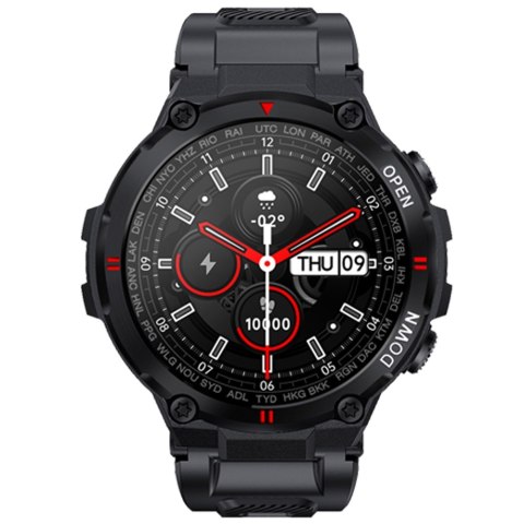Smartwatch Gravity GT7-1 Czarny silikonowy