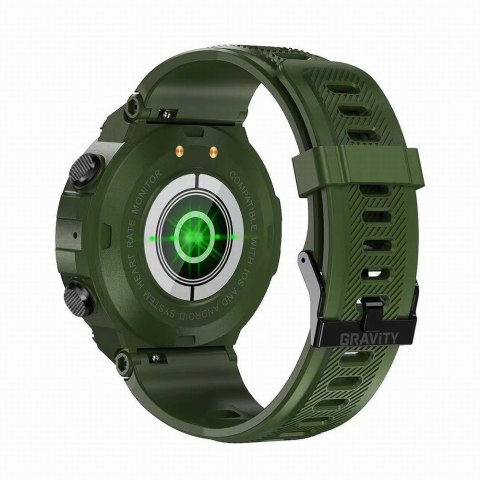 Smartwatch Gravity GT7-3 - Zielono-czarny sportowy