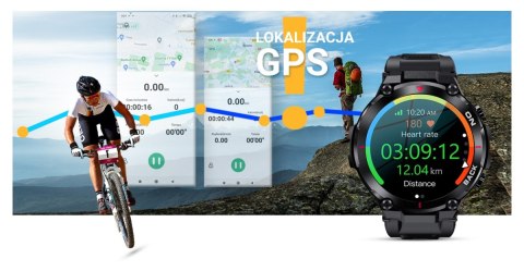 Smartwatch Gravity GT8-1 Czarny - sport i elegancja