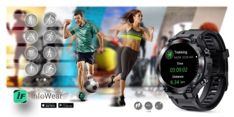 Smartwatch Gravity GT8-1 Czarny - sport i elegancja