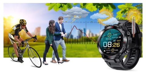 Smartwatch Gravity GT8-1 Czarny - sport i elegancja