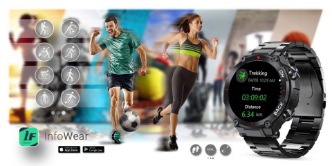 Smartwatch Gravity GT8-2 z bransoletą