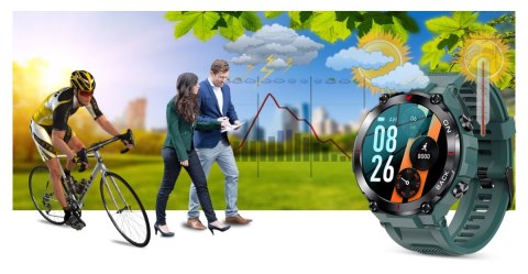 Smartwatch Gravity GT8-3 Zielony - sportowy design