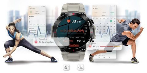 Smartwatch Gravity GT8-4 Szary