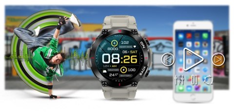 Smartwatch Gravity GT8-4 Szary