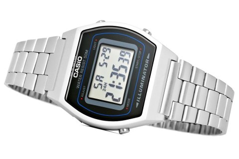 Zegarek Casio B640WD-1AVDF Unisex Stalowa Bransoleta + BOX
