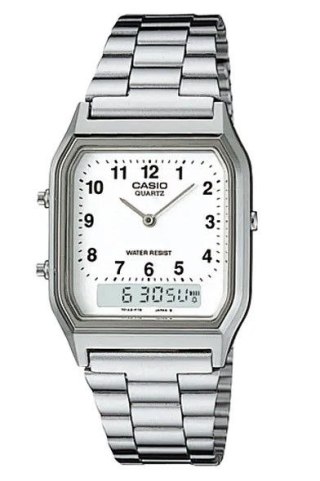Zegarek Damski Casio AQ-230A-7BMQ Vintage Srebrny