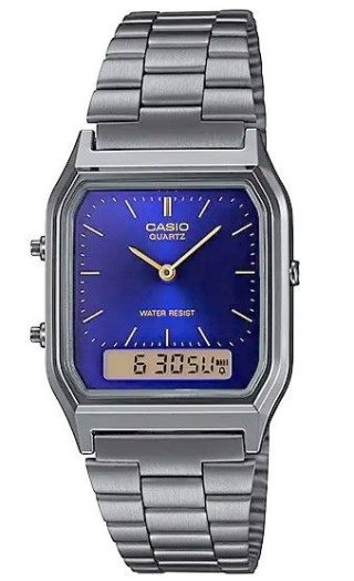 Zegarek Damski Casio AQ-230GG-2ADF Granatowy Vintage