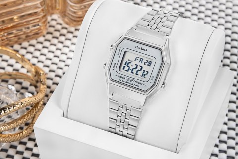 Zegarek Damski Casio Vintage LA680WA-7DF Stalowy