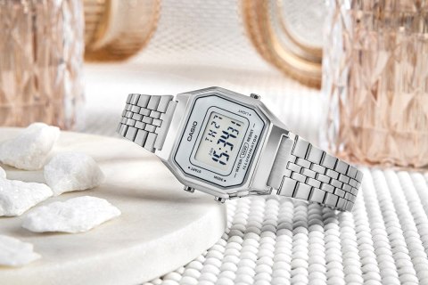Zegarek Damski Casio Vintage LA680WA-7DF Stalowy