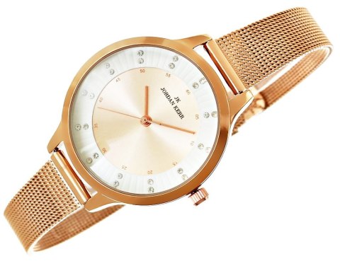 Zegarek Damski Jordan Kerr P133W-3 Różowe Złoto Cyrkonie