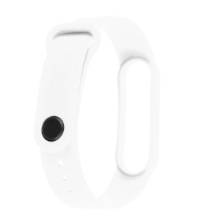 Pasek silikonowy do Xiaomi Mi Band 5 / 6 - Biały