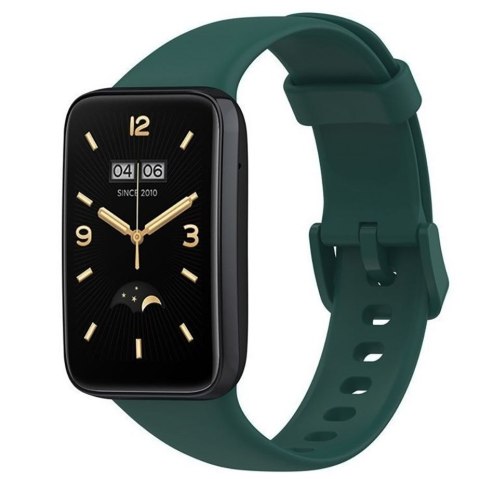 Pasek silikonowy do Xiaomi Smart Band 7 Pro - ciemnozielony