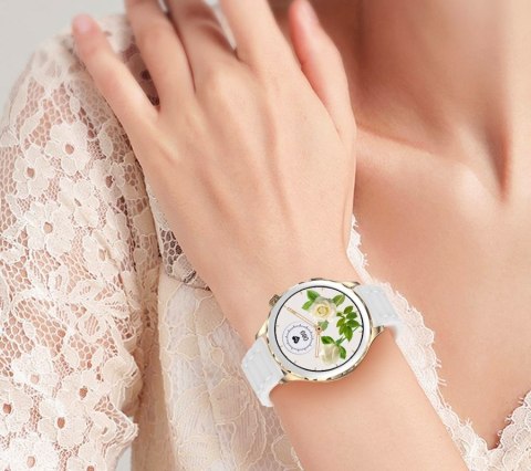 Smartwatch Rubicon RNCF02-1 Srebrny z Paskiem i Bransoletą