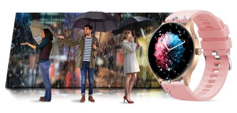 Smartwatch Damski Gravity GT2-1 Różowe Złoto